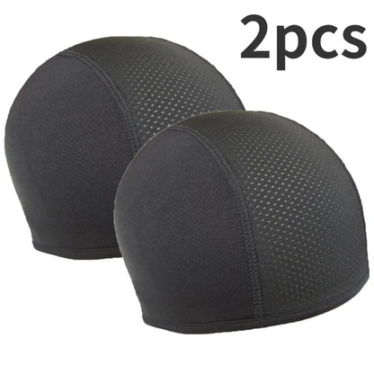 Quick-Dry Breathable Motorcycle Helmet Inner Cap - Racing Beanie Hat for Motocross (1-2 Pack)