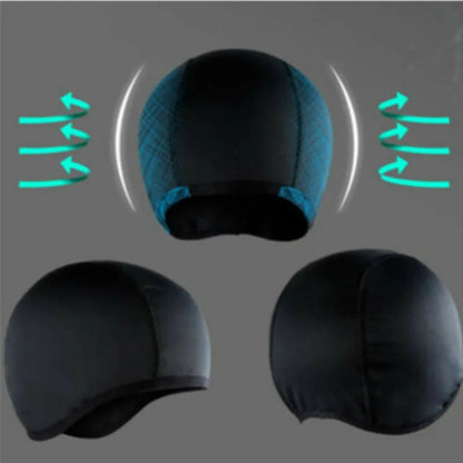 Quick-Dry Breathable Motorcycle Helmet Inner Cap - Racing Beanie Hat for Motocross (1-2 Pack)