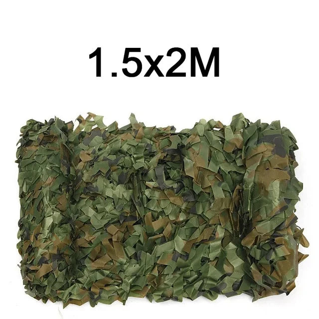 Oxford Polyester Camouflage Netting - 1.5m Wide Camo Net for Hunting, Shooting, Camping & Outdoor Concealment