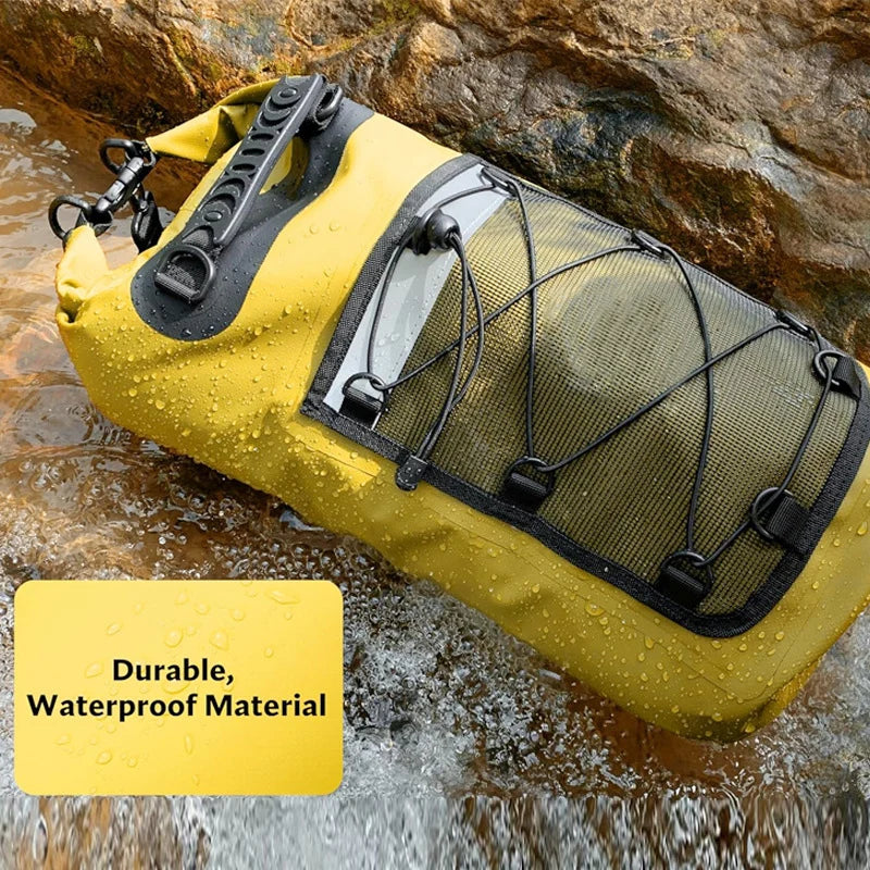 Waterproof Dry Bag Backpack 10L 20L - PVC Shoulder Pack for Kayaking, Surfing, Rafting, Trekking & Boating
