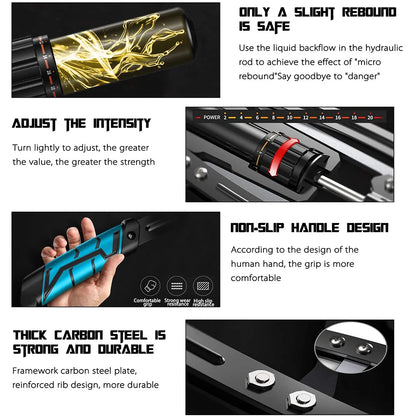 Adjustable Hydraulic Power Twister - Arm & Forearm Exerciser, Chest Expander for Biceps, Core & Full Body Strength Training
