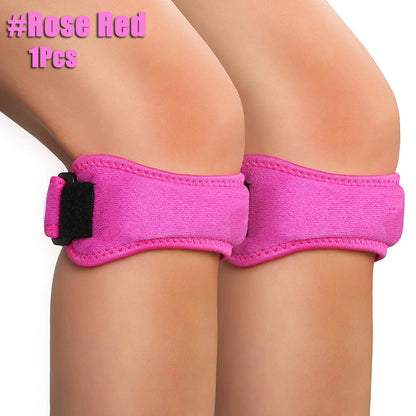 Adjustable Patella Knee Support Strap - Pain Relief for Running, Basketball & Sports