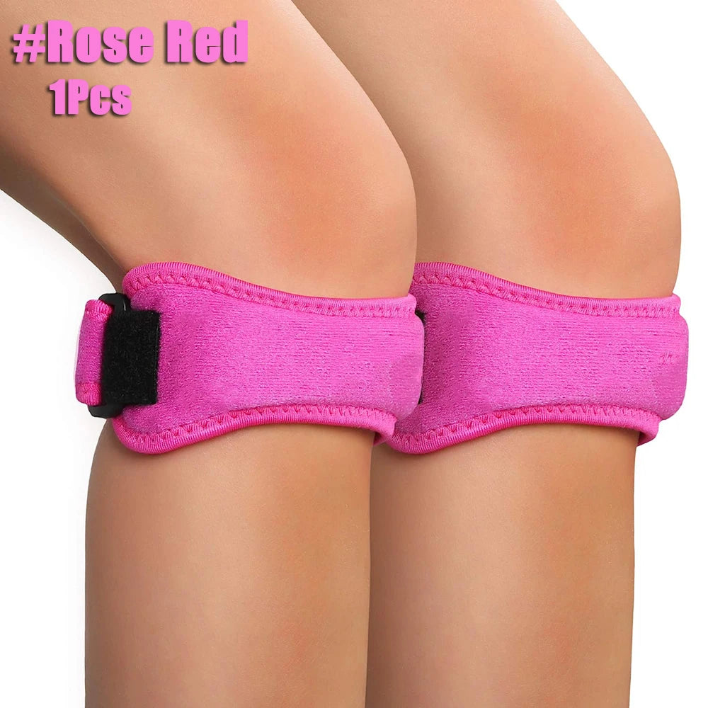 Adjustable Patella Knee Support Strap - Pain Relief for Running, Basketball & Sports
