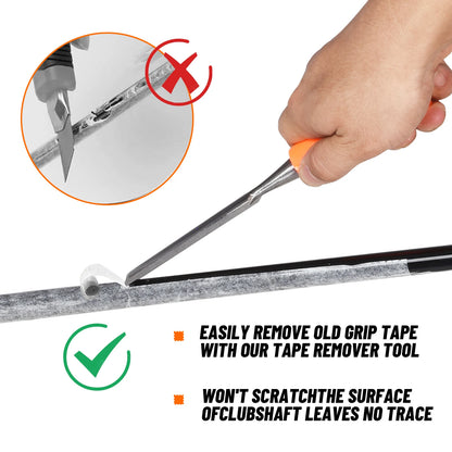 Golf Grip Tape Removal Tool - Tape Stripper & Replacement Repair Kit (1 Piece)
