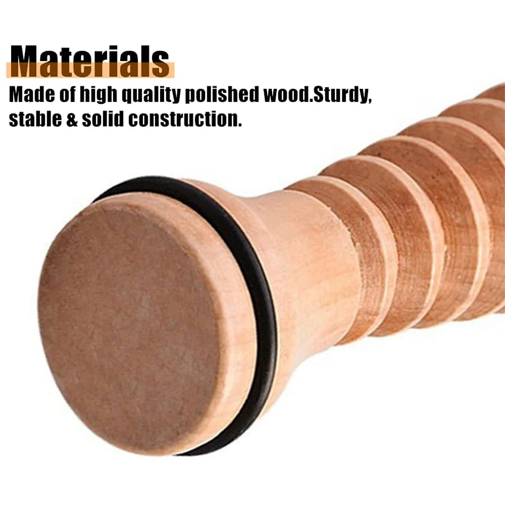 Wooden Foot Massage Roller - Acupressure Relief for Plantar Fasciitis & Foot Pain