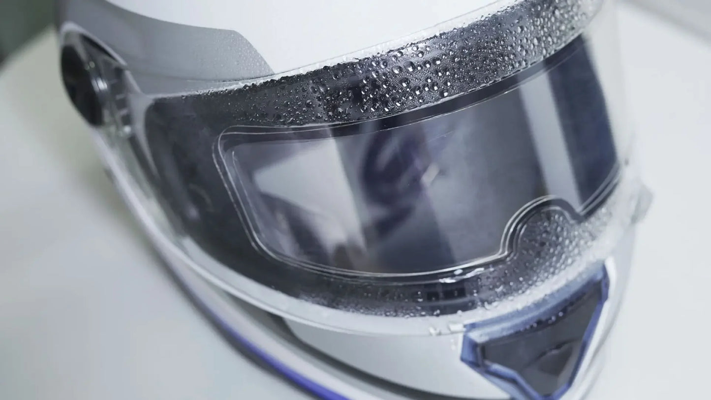 Clear Nano Film Helmet Sticker – Anti-Rain & Anti-Fog Protection for Motorbike Riders, Easy Application for Enhanced Visibility