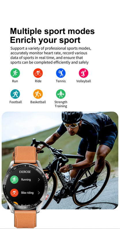 GT Series Smart Watch - HD Screen with Bluetooth Call, GPS Tracker, Heart Rate Monitor & IP68 Waterproof for Men & Women