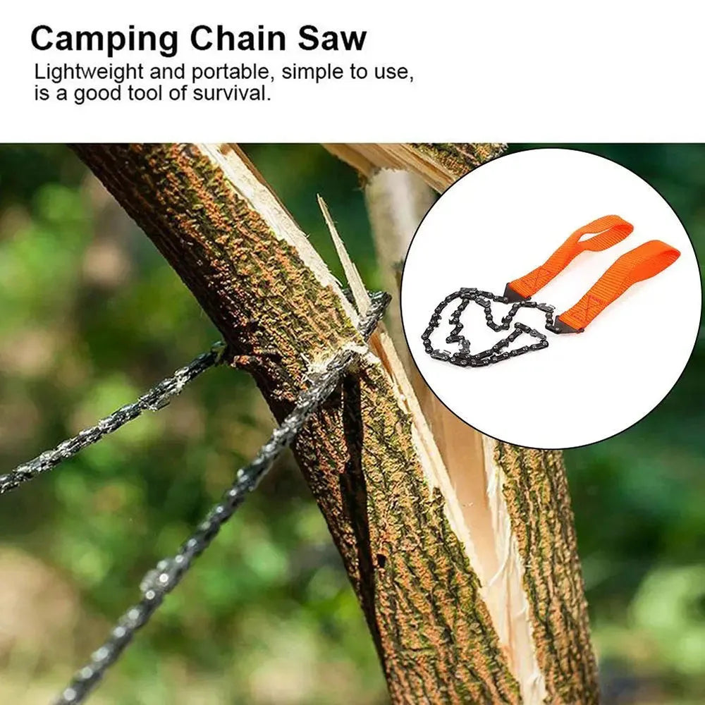 Pocket Chainsaw Rope Saw Hand Chain Saw for Tree Cutting Pocket Saw Chain Camping Saws Outdoor camping Equipment