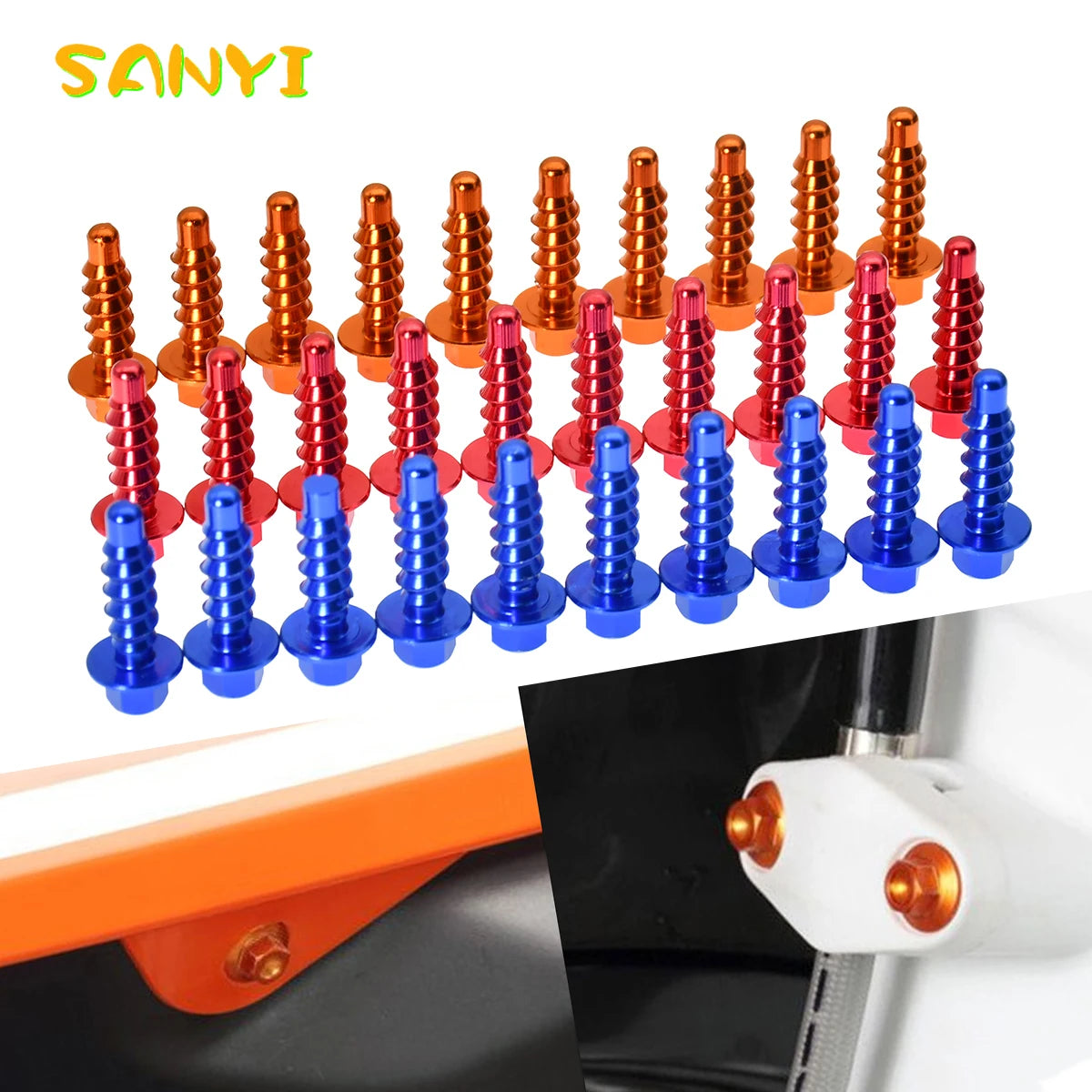 Premium CNC Aluminum Self-Tapping Bolt Kit for KTM EXC XC XCW SX SXF & Husqvarna FE TE FC TC FX TX 125 250 300 350 450