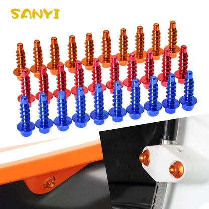 Premium CNC Aluminum Self-Tapping Bolt Kit for KTM EXC XC XCW SX SXF & Husqvarna FE TE FC TC FX TX 125 250 300 350 450