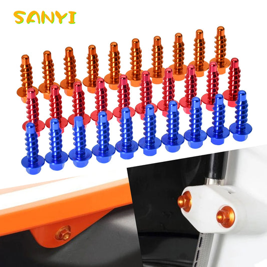Premium CNC Aluminum Self-Tapping Bolt Kit for KTM EXC XC XCW SX SXF & Husqvarna FE TE FC TC FX TX 125 250 300 350 450
