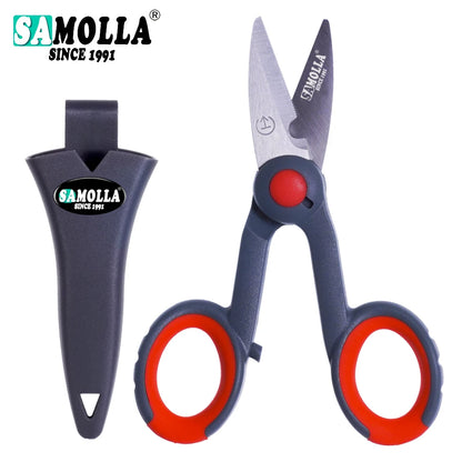 Professional 420 Stainless Steel Fishing Scissors - Portable Multi-Tool Pliers for Cutting PE Braid Line, Lures & Carp Fishing Accessories