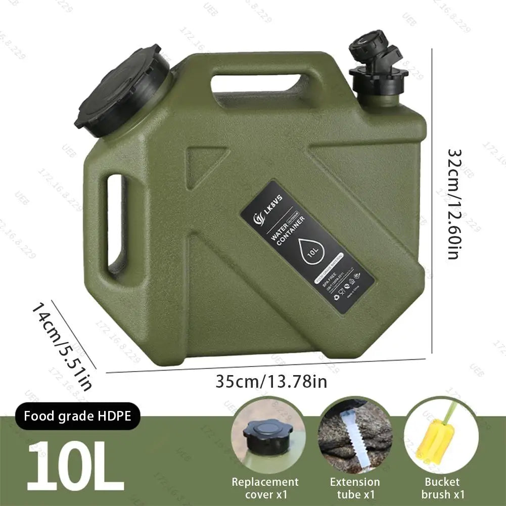 Portable Water Container with Electric Pump - 11L/12L Camping Water Dispenser for Outdoor Use