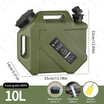 Portable Water Container with Electric Pump - 11L/12L Camping Water Dispenser for Outdoor Use