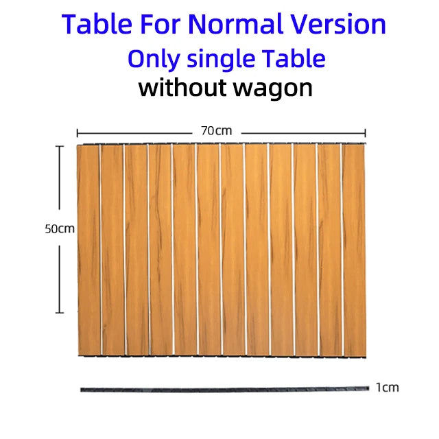 Heavy-Duty Collapsible Beach Wagon - All-Terrain Wheels, Large Capacity Folding Cart for Outdoor Camping