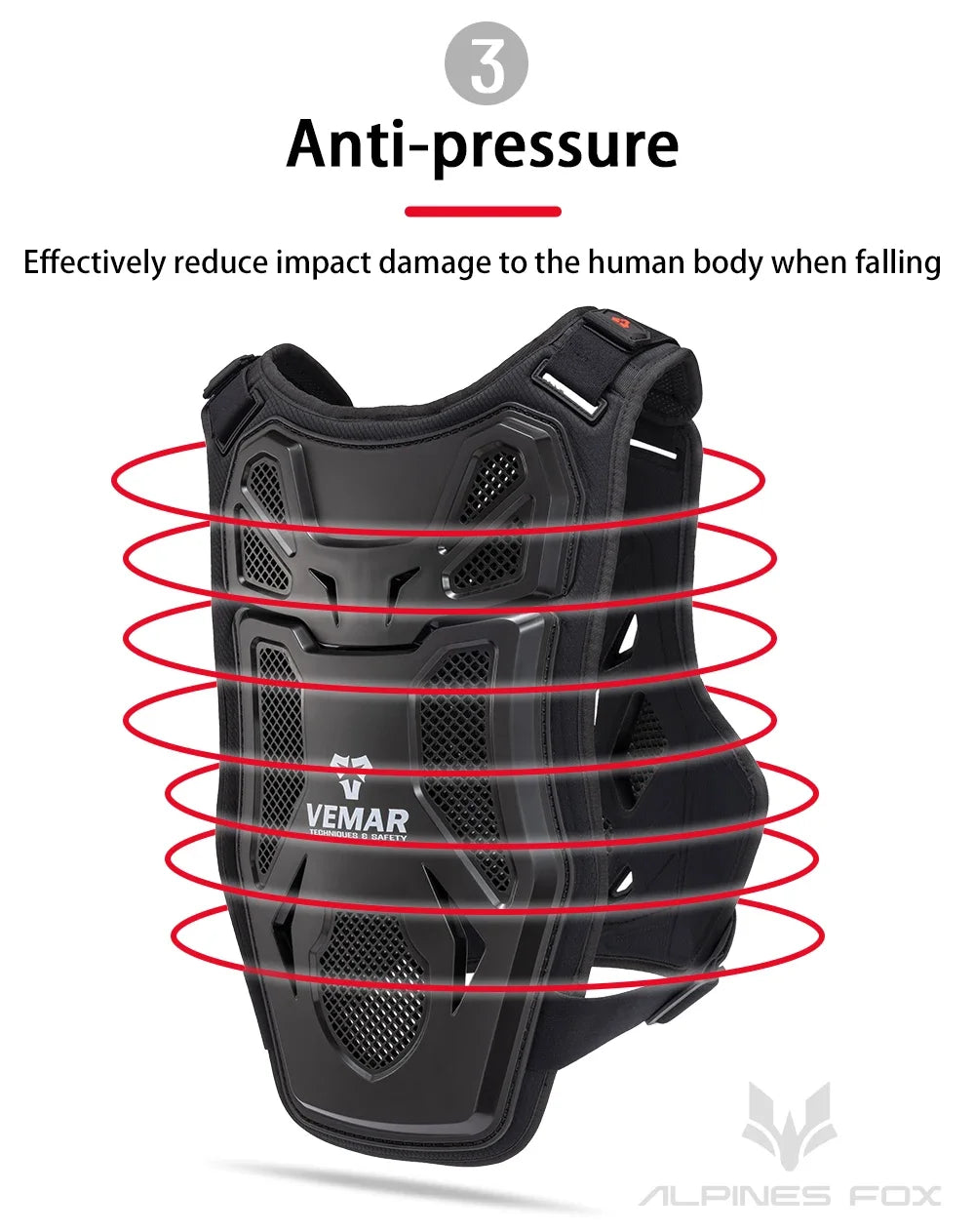 All-Season Motorcycle Armor Vest - PE Shell Body Protection for Motocross, Dirt Bike & MTB - Men & Women