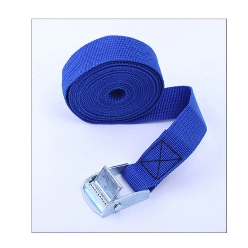 Heavy-Duty 5M Adjustable Luggage Straps with Pressure Buckle - Multi-Purpose Binding Belt and Safety Rope Tensioner