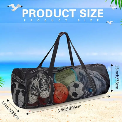 Professional 100L Extra Large Mesh Diving Equipment Bag - Premium Storage for Surfing, Snorkeling & Swimming Gear