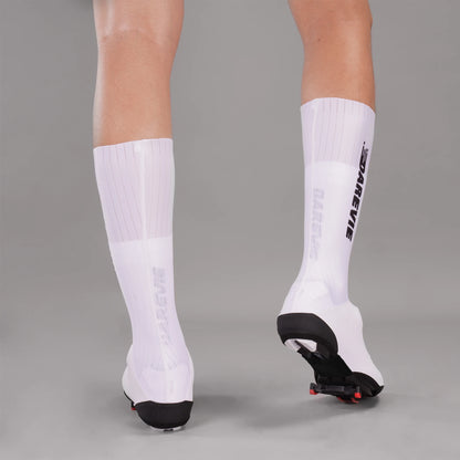 Aero Striped Cycling Shoe Covers - Waterproof Windproof Anti-Slip Overshoes for Road & MTB Bikes