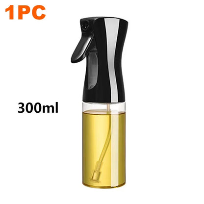 Multi-Size Oil Spray Bottle Set (200ml/300ml/500ml) - BBQ Cooking Olive Oil Sprayer for Kitchen Baking, Empty Refillable Vinegar Bottle with Oil Brush