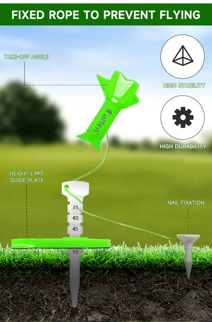 Magnetic Golf Tee Set - Adjustable Height Mother-Child Design | 1-4 Pieces Available | Multifunctional Guide Tees in 4 Color Options