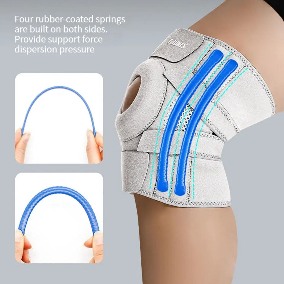 Adjustable Elastic Knee Support Brace - Patella Protection for Basketball, Soccer, Running, Cycling & Fitness (1 Piece)