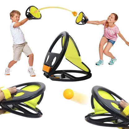 Interactive Catch Ball Game - Hand-Eye Coordination Training Toy for Adults & Kids, Indoor/Outdoor Sensory Sport Activity