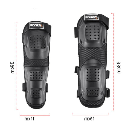 Motorcycle Knee and Elbow Pads - 4-Piece Breathable Racing Protection Set for Off-Road and Outdoor Sports