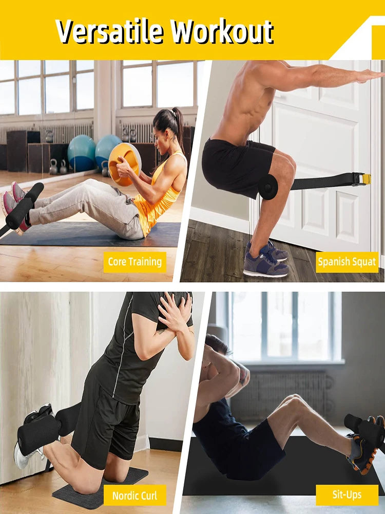 Nordic Hamstring Curl Strap, Suitable for Leg, Abdomen, and Back Training, Portable, Sports Fitness Accessories