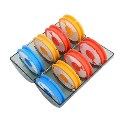 Professional Fishing Line Organizer Box - Multi-Spool Winding Board with Storage