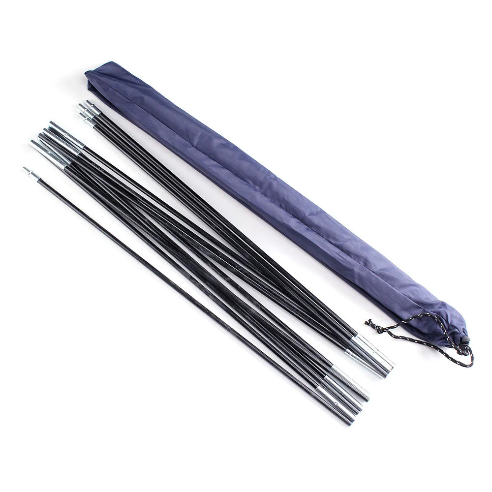 Glass Fiber Tent Arc Poles Replacement - 12-Piece Set (1 Pair) for Camping Tents (3.26m/3.4m/3.9m Options)