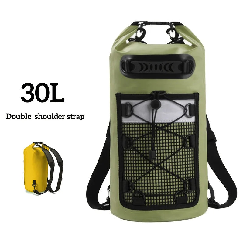 Waterproof Dry Bag Backpack 10L 20L - PVC Shoulder Pack for Kayaking, Surfing, Rafting, Trekking & Boating