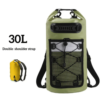 Waterproof Dry Bag Backpack 10L 20L - PVC Shoulder Pack for Kayaking, Surfing, Rafting, Trekking & Boating
