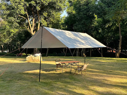 Waterproof Camping Tarp - 3500mm PU Coated 190T Polyester Sun Shelter with UV Protection - Multiple Sizes Available