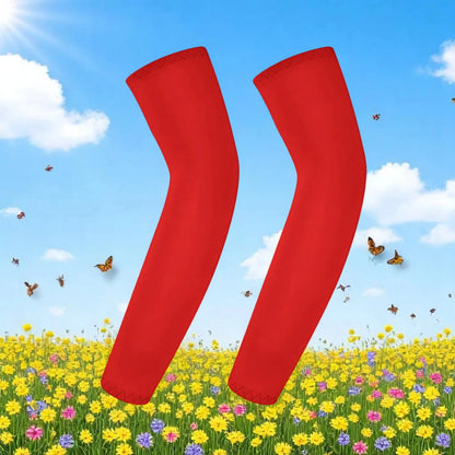 Children's Ice Silk Cooling Arm Sleeves - Quick-Dry UV Protection Cycling Arm Guards for Girls Outdoor Sports (1 Pair)