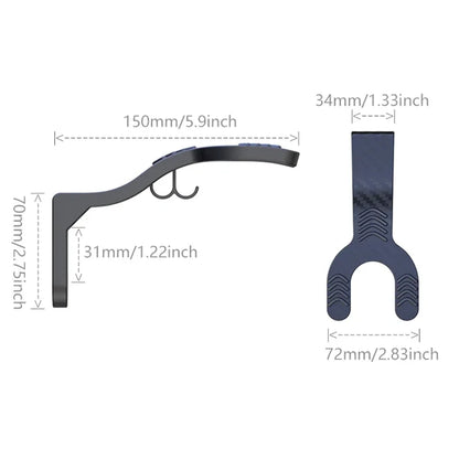 Multipurpose Wall Mount Hooks - Motorcycle Helmet Rack Hanger for Home Kitchen Cabinet Luggage Jacket
