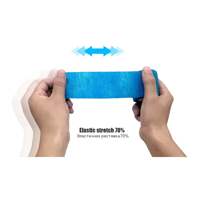 Self Adhesive Elastic Bandage Wrap 4.8m Camouflage Sport Tape Cohesive Support for Knee Finger Ankle Palm Multi-Pack
