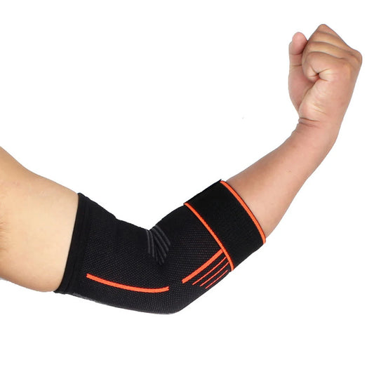 Compression Elbow Support Sleeve - Adjustable Brace for Tendonitis, Tennis Elbow, Golf & Joint Pain Relief