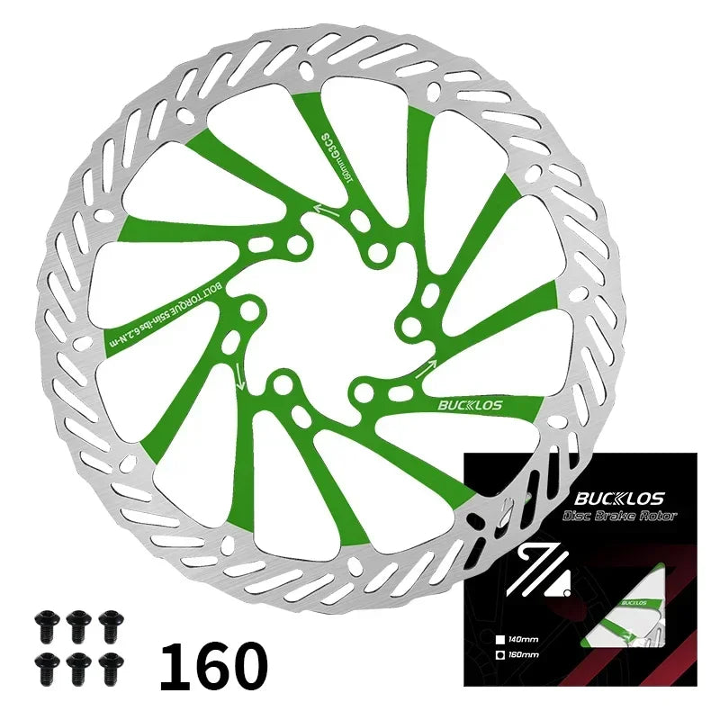 Ultralight Hydraulic Disc Brake Rotor 160/180/203mm - Mountain & Road Bike Compatible with Free Mounting Bolts