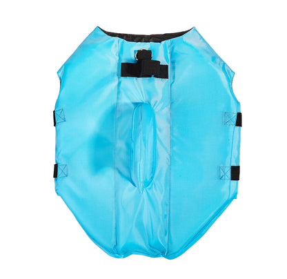 Enhanced Buoyancy Dog Life Jacket - Safety Swimming Vest with Handle for Small Medium Large Dogs - Shark Design Surfing Gear