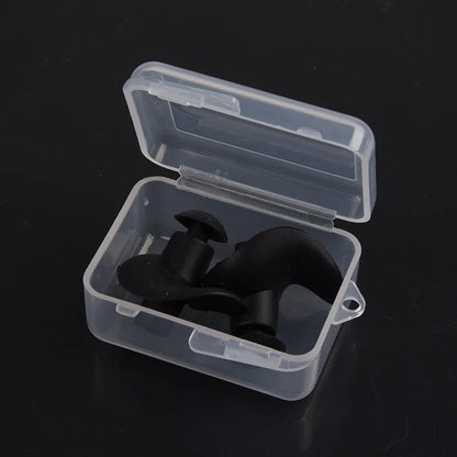 Premium Waterproof Silicone Earplugs - Soft & Durable Swimming Ear Protection with Delicate Texture (1 Pair)