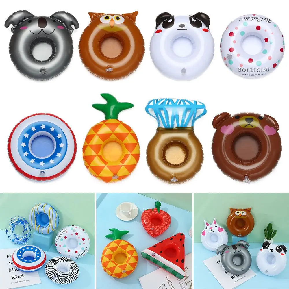 Inflatable Pool Cup Holder Float - Fun Drink Holder for Swimming Pool & Water Sports