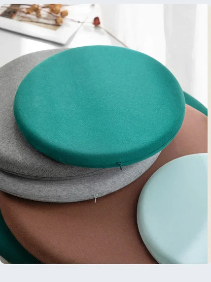 Japanese-style Circular Memory Foam Cushion, Tatami Knitted Cotton Chair Cushion, Office Chair Round Pillow