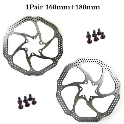Premium MTB Hydraulic Disc Brake Rotor Set - 160mm/180mm/203mm