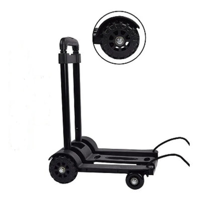 Foldable Shopping Cart with 2/4 Wheels - Portable Household Grocery & Luggage Trolley