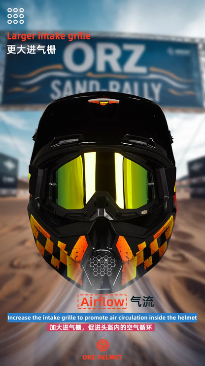 Full Face DH Motorcycle Helmet - Off-Road Racing Rally Bicycle Downhill Speed Helmet