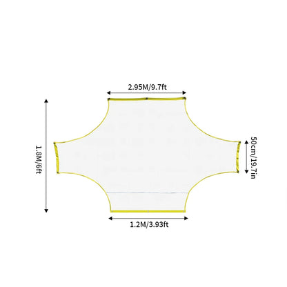 Portable Soccer Practice Goal Net - Professional Training Gate for 5v5, 7v7 & 11v11 (Outdoor Goalkeeping & Shooting Practice)