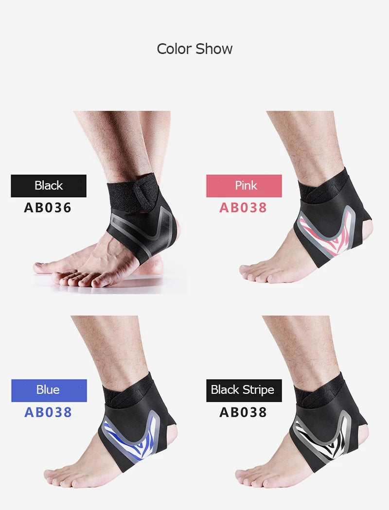 Sports Ankle Support Brace - Plantar Fasciitis Relief, Sprain Protection & Tendonitis Pain Relief for Fitness Safety