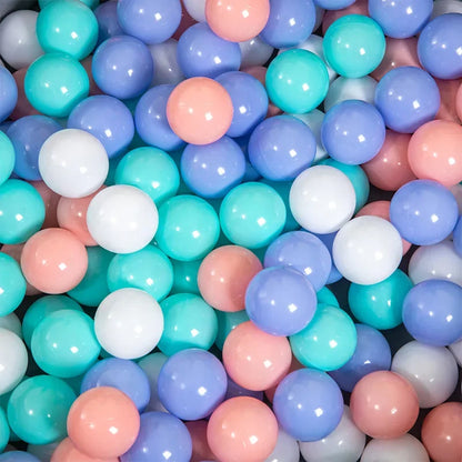 Colorful Ocean Ball Pit Balls - Eco-Friendly Non-Toxic Plastic Play Balls 5.5cm (50pcs Love & Star Shapes)