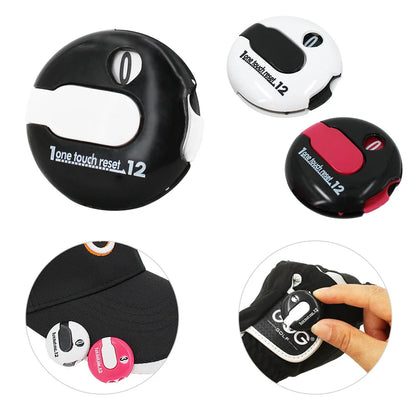 Golf Score Counter | Portable Golf Stroke Counter | One Touch Reset | Score Indicator Clip for Mini Golf, Outdoor Sports, and Golf Enthusiasts